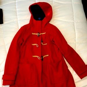 Red peacoat